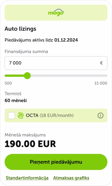 Saņem piedāvājumu un paraksti līgumu